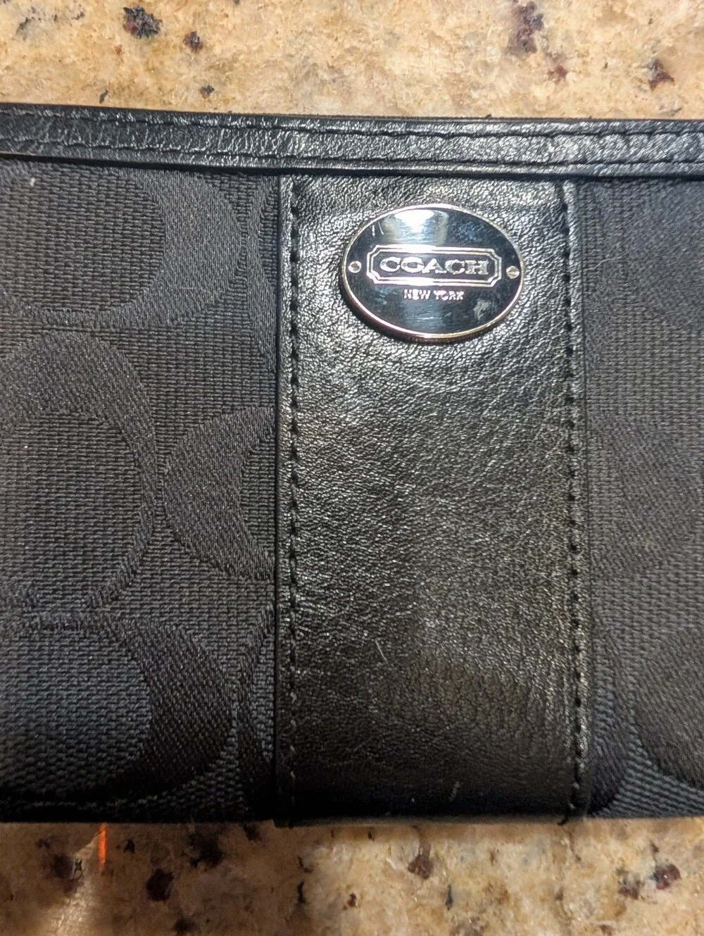Coach Black Signature Wallet